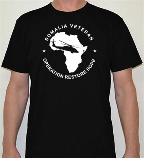 Somalia Veteran T Shirt Cotton Printed In Usa Mogadishu