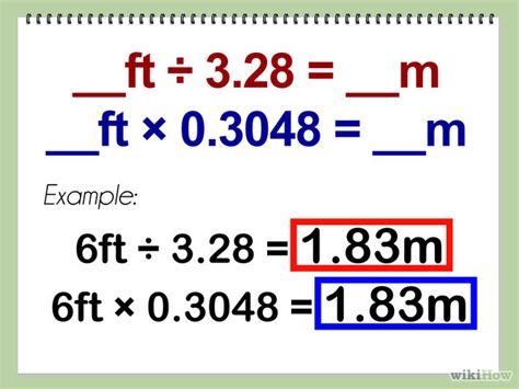 How To Convert Feet To Meters With Unit Converter Wikihow