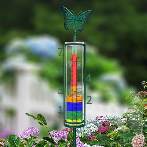 X Prek Glass Rain Gauge With Colored Background Strip7