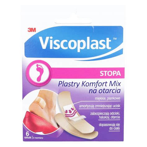 VISCOPLAST Komfort Mix Plastry Na Otarcia 72 X 25 Mm 6 Sztuk