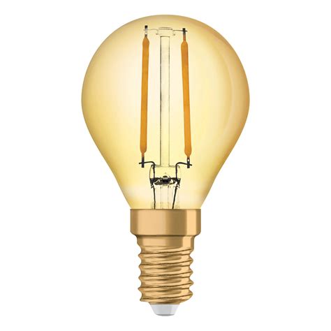 Lampadina LED A Goccia Filamento Osram E14 Oro Bianco Caldo 22W 220 Lm