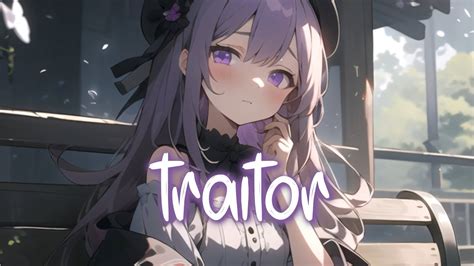 Nightcore Traitor Olivia Rodrigo Lyrics Youtube