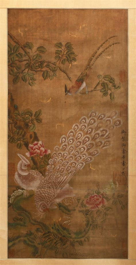 Emperor Huizong Of Song's Peacock Painting Auction