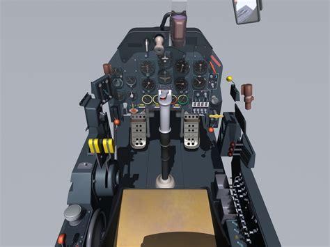 3d ju-87 cockpit model