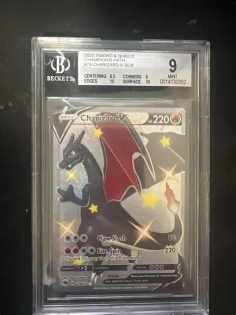 2020 POKÉMON SWSH Champions Path Secret Charizard V 79 73 BGS 9 EUR 176