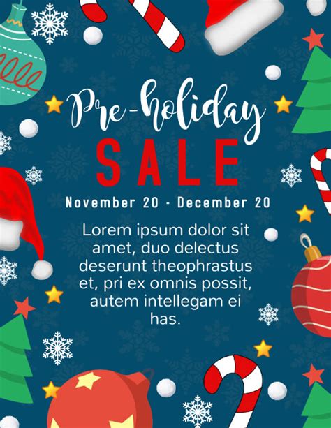 Pre Holiday Sale Template Postermywall