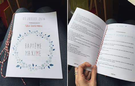 Exemple De Livret De Messe Pour Bapteme Le Meilleur Exemple