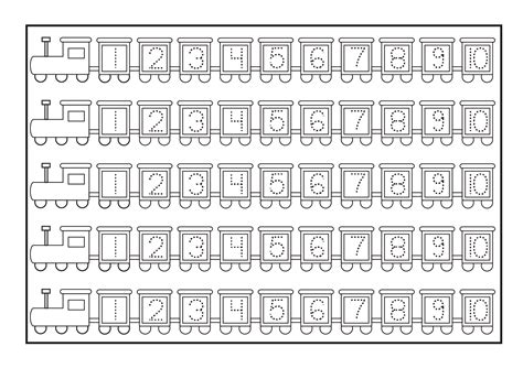 Printable Number Charts 1-10 | Activity Shelter