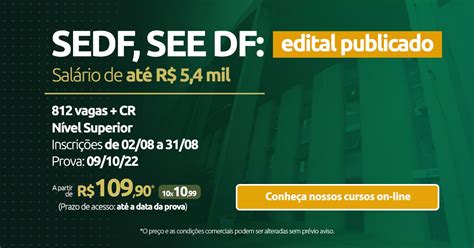 Concurso SEDF 2022 Todos Os Detalhes Do Edital Blog Aprova Concursos