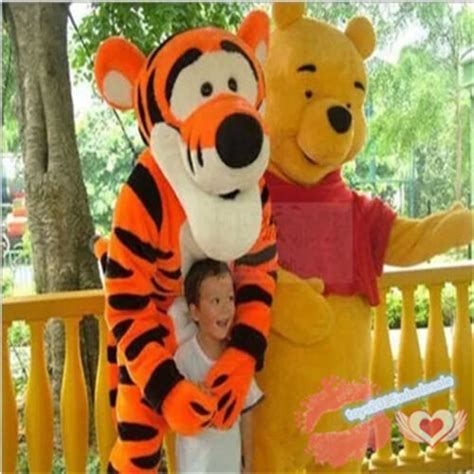 Hot Adult Winnie The Pooh Bear Tigger Mascot Costume Cartoon Fancy Dress EBay