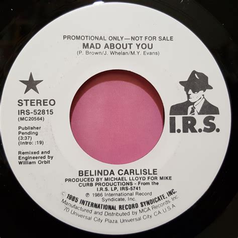 Belinda Carlisle Mad About You Vinyl Discogs