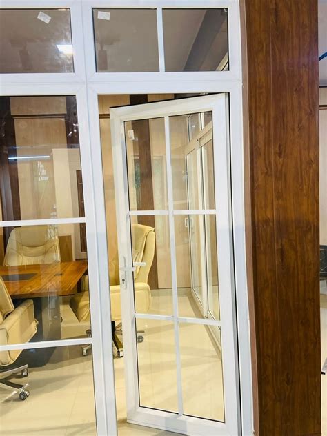 Swing Interior White UPVC French Door 5mm Toughened Glass At Rs 550