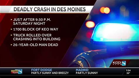 Man Dies After Crashing Into Building In Des Moines