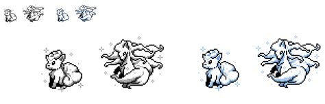 Ninetales And Vulpix Alola Clasics Sprites By Alexmauricio407 On