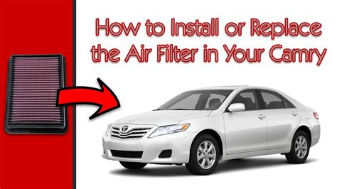 Toyota Camry Air Filter Location