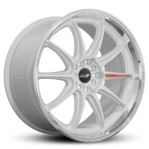 RACING WHEELS JSR ST37 GLOSS WHITE MACHINED LIP 18X8 5 5X114 3 WHEEL ONLY