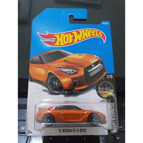 Jual HOT WHEELS NISSAN SKYLINE GTR R35 ORANYE Shopee Indonesia