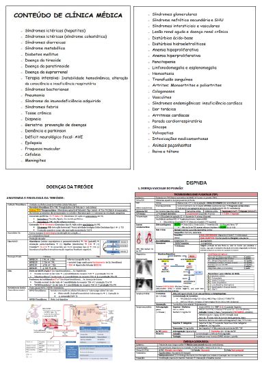 RESUMO CLÍNICA MÉDICA RESIDENCIA MÉDICA MARINA WEINERT MENEGAZ