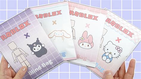 Paper Diy Roblox Sanrio Blindbag 로블록스 블라인드백 산리오 모음 Youtube