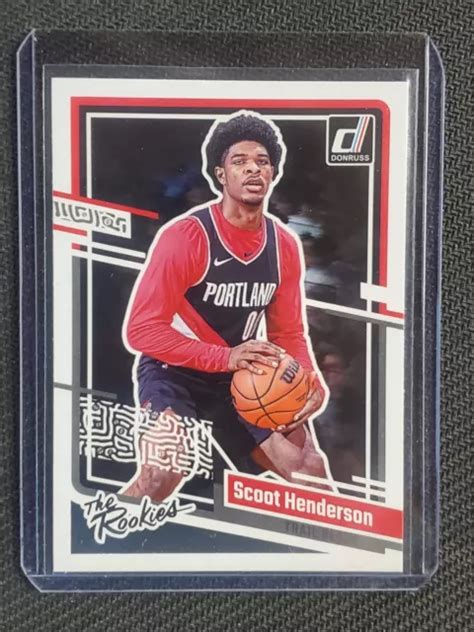 Scoot Henderson Donruss The Rookies Portland Trail Blazers