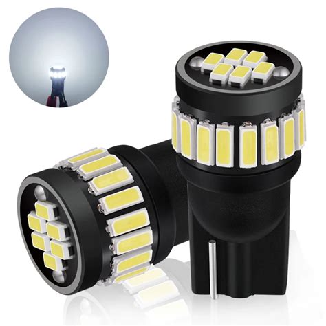 OBOLED 2PCS W5W T10 Car Bulb Trunk Lamps 4014Chip 21SMD 194 168 501