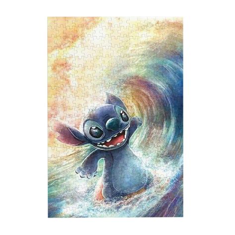 Jigsaw Puzzle Stitch Picture Puzzle Lilo And Stitch Wooden Puzzles Fun