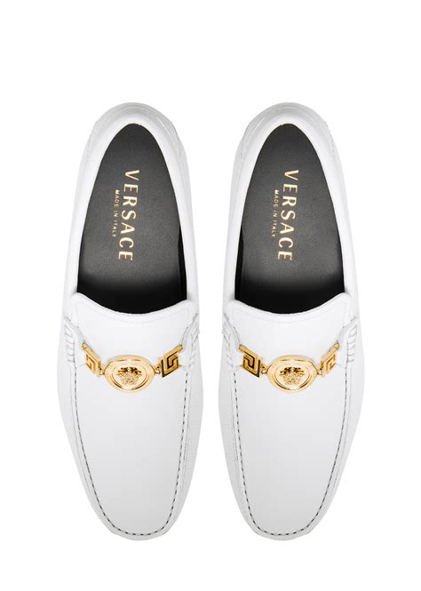 Mens Designer And High End Shoes Versace Us White Dress Shoes Men