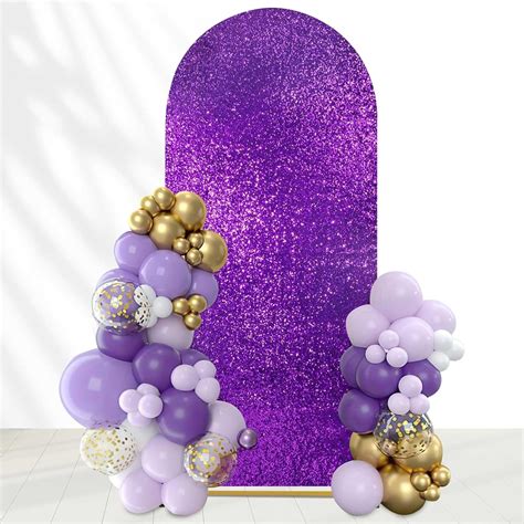 Amazon Ft Arch Backdrop Covers Purple Sequin Arch Covers