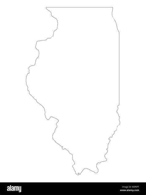 map of illinois Stock Photo - Alamy