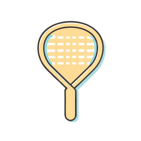 Icono De Línea De Icono De Raqueta De Tenis Vector PNG dibujos Un