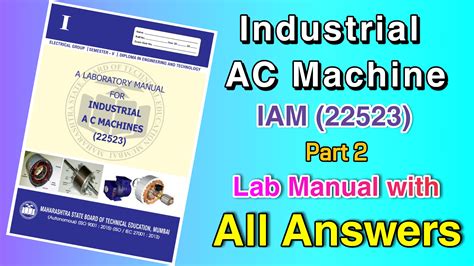 Industrial Ac Machine Lab Manual Answers Msbte Diploma Lab Manuals