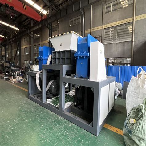 Plastic Recycling Mini Double Shaft Garbage Scrap Crusher Shredder 300