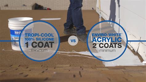 Henry How To Choose Acrylic Vs Silicone White Roof Coating YouTube