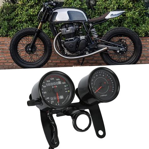 Universal Motorrad Led Licht Kilometerz Hler Drehzahlmesser Tachometer