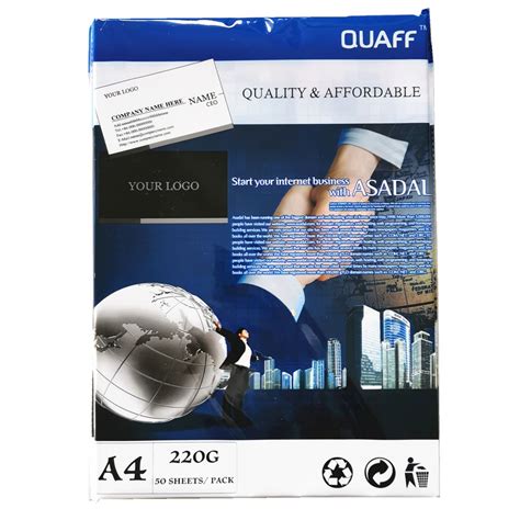 A Quaff Calling Card Paper White Double Sided Matte Gsm Gsm