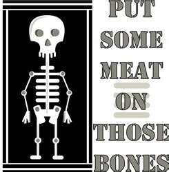 Put Meat On Bones Vector Illustration Annthegran