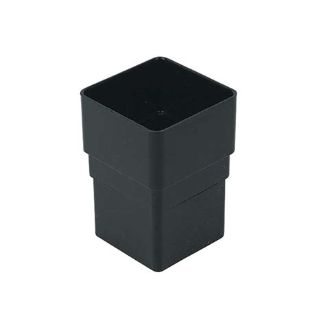 FloPlast Black 65mm Square Downpipe Socket Selco