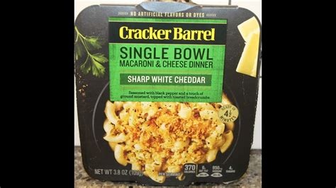 Cracker Barrel Single Bowl Macaroni Cheese Dinner Sharp White