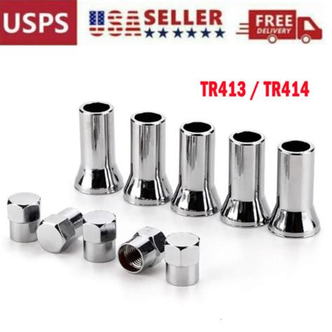 Pcs Tr Chrome Car Truck Tire Wheel Tyre Valve Stem Hex Caps With