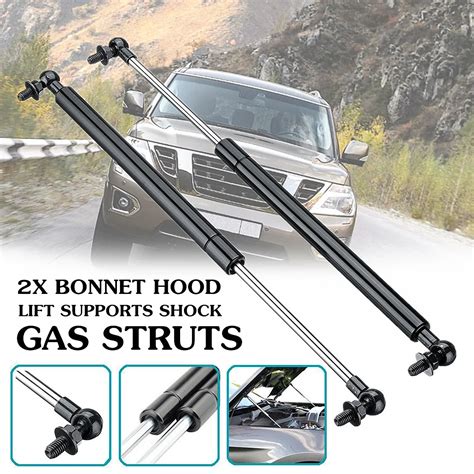 2Pcs Steel 41cm Replacement Bonnet Hood Lift Supports Shock Gas Struts