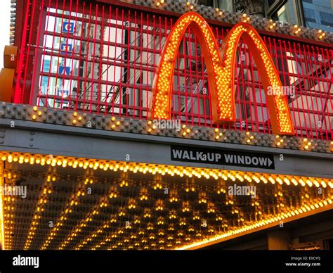 Mcdonald S Restaurant Nd Street Times Square Nyc Stock Photo