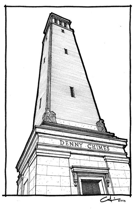 Denny Chimes Drawing by Calvin Durham - Fine Art America