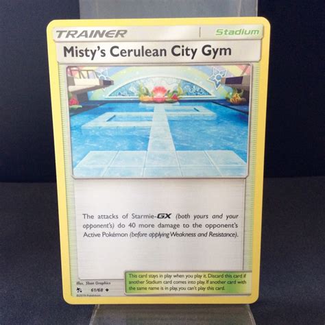 Mistys Cerulean City Gym Sun And Moon Hidden Fates 6168 English