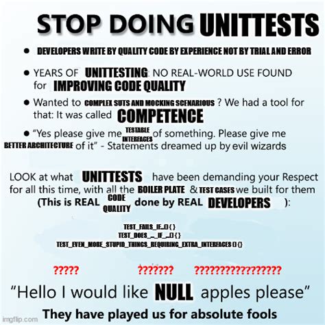 Stop Doing Unittests Imgflip