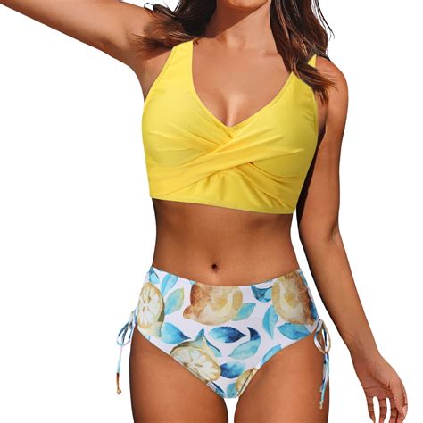 Himmake Two Piece Swimsuit For Women Bottom Bikini With Skirt Hot