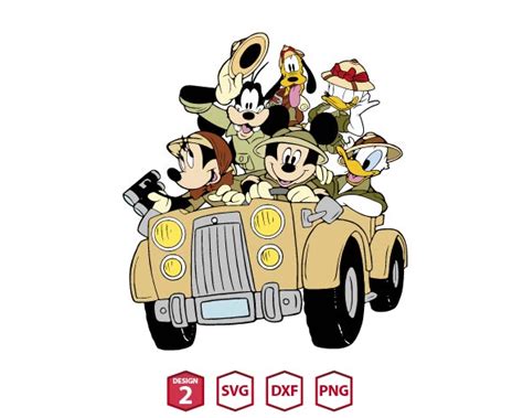 Mickey Safari Jeep Clipart Svg Upp1300 Upplop Graphics Resources