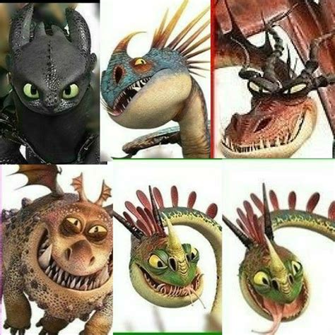 Httyd Hidden World Dragon Cast Toothless Stormfly Hookfang Meatlug Barf ...