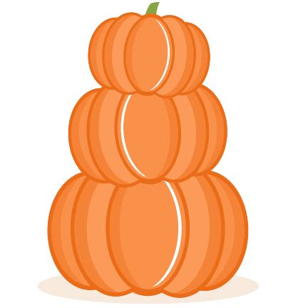 Stacked Pumpkins Svg Scrapbook Cut File Cute Clipart Files For