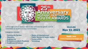 Applications for the 25th Annual Hispanic Heritage Youth Awards now ...