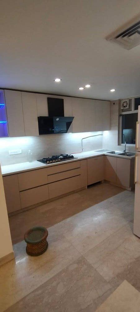 Modern Mdf L Shaped Modular Kitchen At Rs Square Feet In Greater